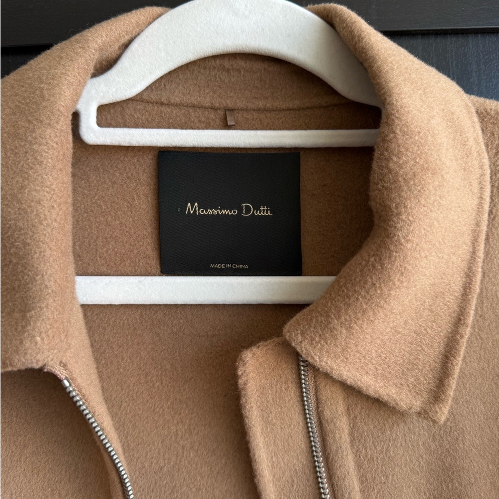 Massimo Dutti Wool Blend jacket with zip up - Picture 3 of 11